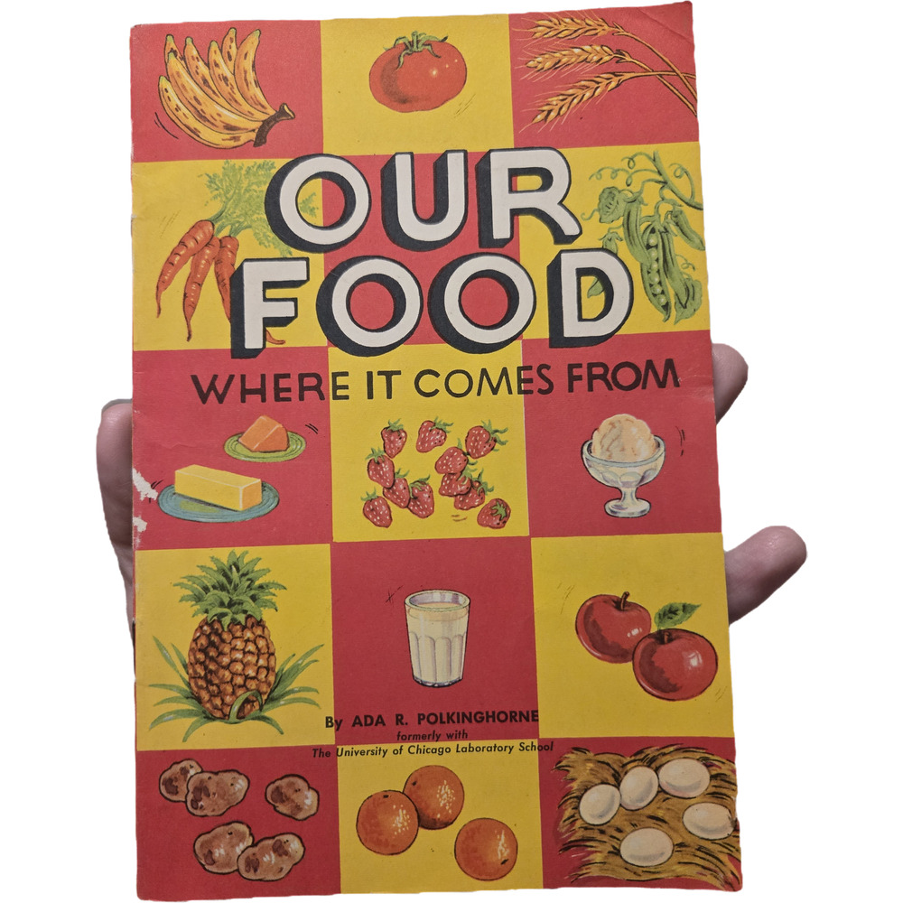 Our Food Where It Comes From Vintage 1966 Children's Educational Booklet